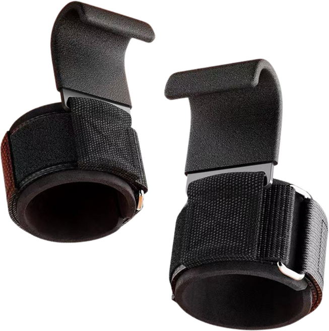 Mirsh 헬스 손바닥 보호 턱걸이 그립 스트랩 밴드, 2개, 블랙