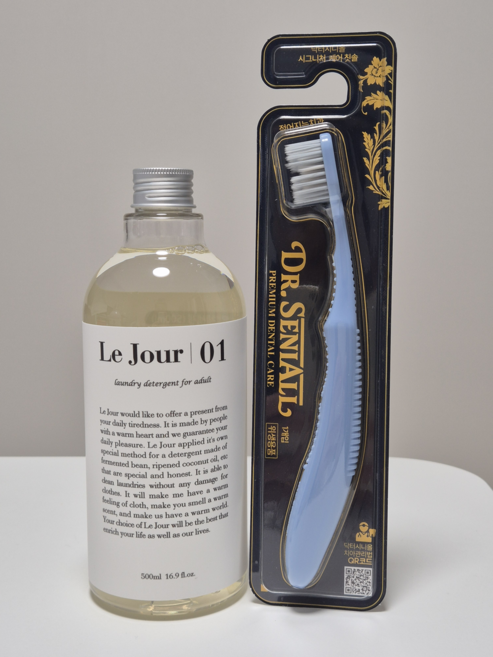 [정품풀고] 르주르 01 일반 액체세제 [ 드럼 일반 겸용 중성세제 ] 500ml *1 + 치과의사가 만든 임플란트 / 교정 칫솔 정품 1개 증정 (컬러 랜덤)