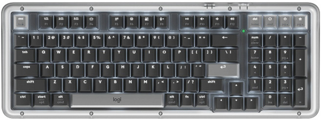 로지텍 K98M 알토 키 맞춤형 무선 기계식 키보드, 블랙, 대리석 축, 제조사축