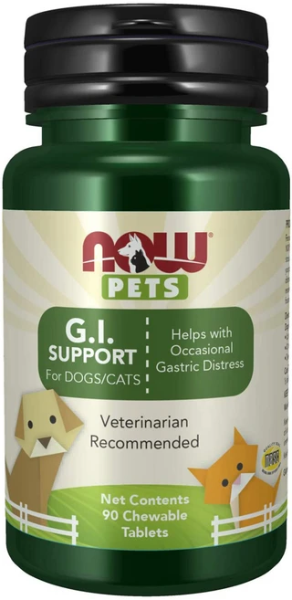 NOW PETS 나우푸드 강아지 고양이 유산균 G.I Support 90정, 1개 - 쿠팡