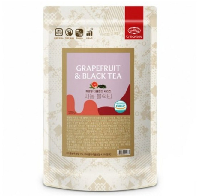 까로망 자몽 블랙티 파우더, 500g, 9개, 1개입