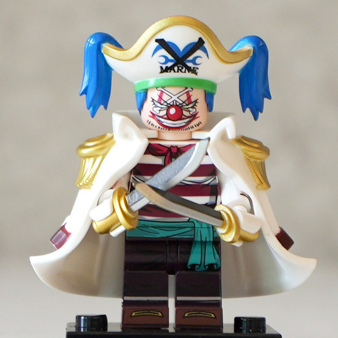 핸드브릭 팩토리 커스텀 미니브릭 피규어 원피스 해적 호환 블록호환, 094. 캡틴 버기, 1개