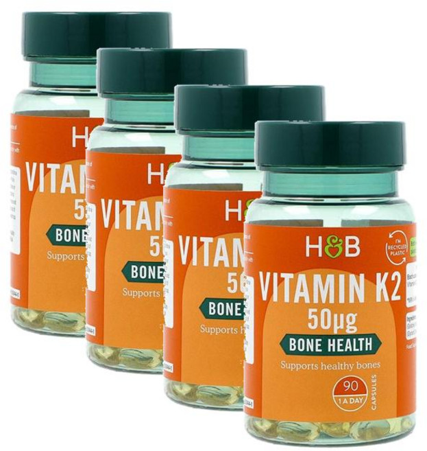 홀랜드앤바렛 비타민 K2 75ug 소프트젤 Holland & Barrett Vitamin K2, 4개, 90정