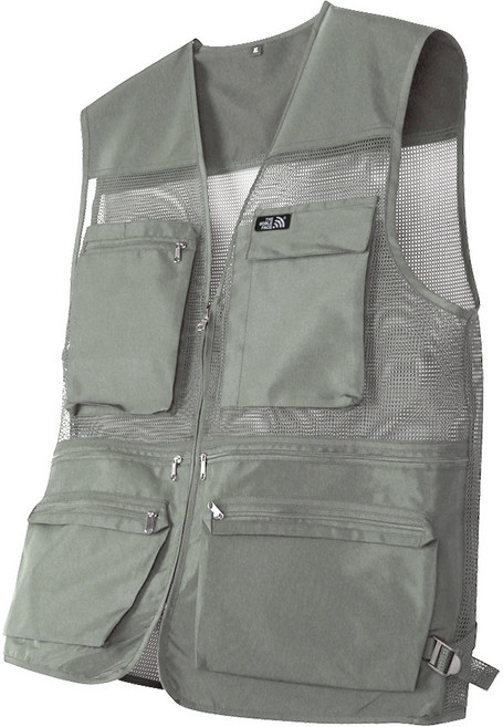 오버나인 남자 남성 메쉬 망사 안전 등산 낚시 현장 작업조끼