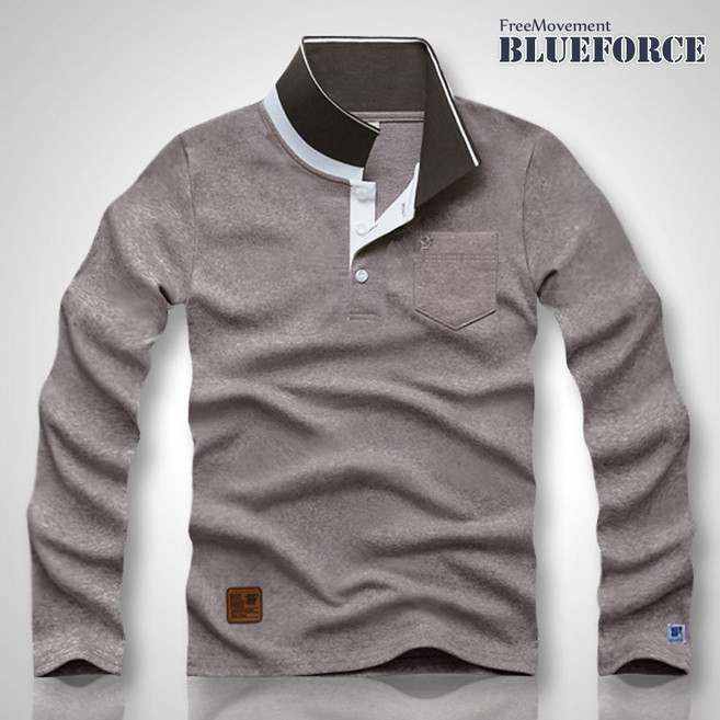 블루포스 데미얼 긴팔 카라티 베이직 긴팔 남자 티셔츠 남성 봄 가을 골프티 단체티 남녀공용 커플티 [국내생산]