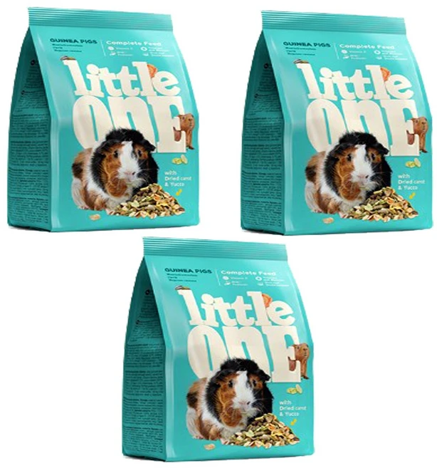 애니몰파크 리틀원 푸드 기니피그 사료 먹이 밥 간식, 900g, 3개 - 쿠팡