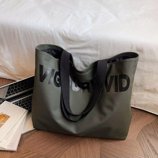 VIGOURVIVID 字母托特包 上課通勤收納防水包