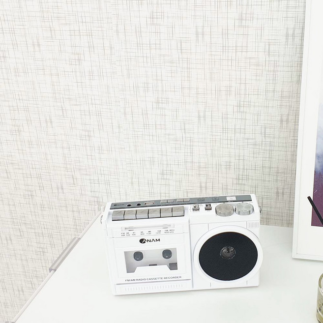 자이디 3D입체 단열벽지 대용량 1M X 50M, 체크 화이트