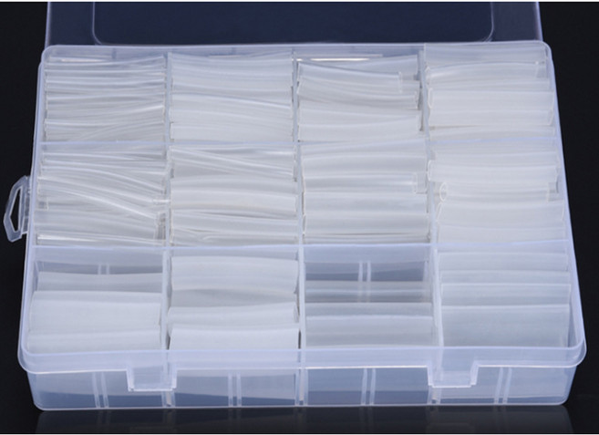 튜명 수축 튜브 튜명 열수축 튜브세트 케이블튜브 전선보호 피복보호, 1개