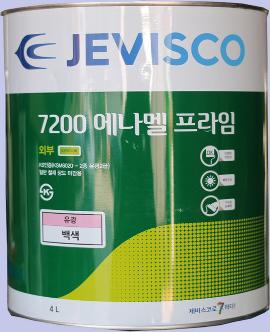 철재면 목재면 에나멜 페인트 제비스코, 아이보리(유광), 1개, 1L