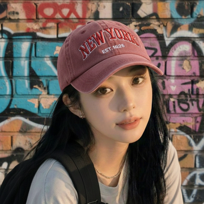 LHK주연 빈티지 워싱 캡모자 볼캡 캐주얼 깊은핏 데일리 남녀공용 야구모자