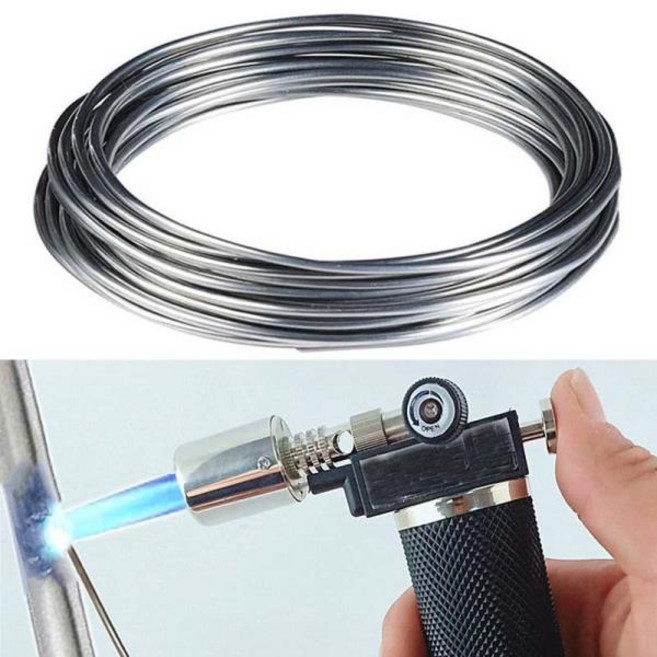 1.6mm 2mm 이지 멜트 용접봉 플럭스 코어 와이어 1/3/5 미터 스틸 구리 알루미늄 튜브 납땜용 파우더 필요 없음, 1개