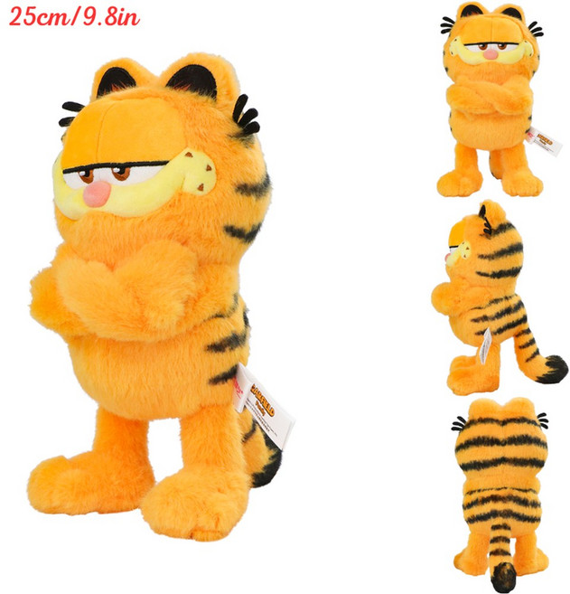 가필드 고양이 애니메이션 플러시 귀여운 가족 Odie 박제 Kawaii 만화 인형 선물, F, 1개