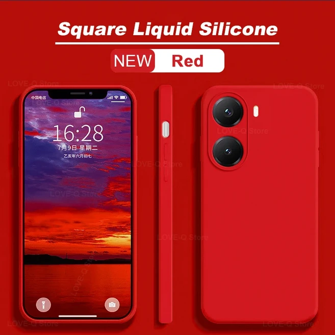 포코 X7 프로 케이스 액체 실리콘 충격 방지 휴대폰 케이스 샤오미 포코 X7 프로 포코 X 7 프로 포코 X7 프, 02 For Poco X7, 10 Red