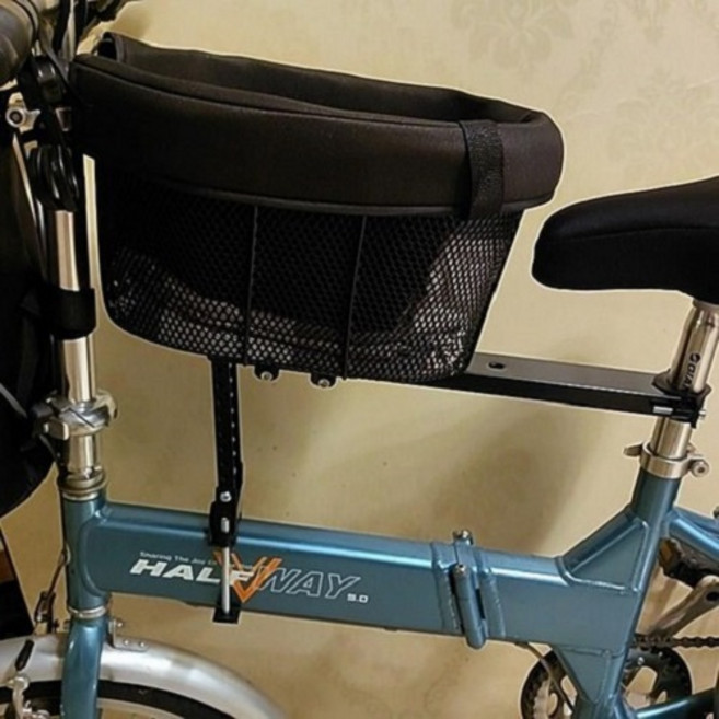 자전거 강아지 캐리어 백팩 고양이 앞가방 이동장 안장, 1개, 7.5kg 이하 접이식 자전거용