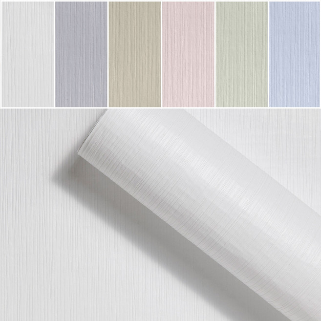 쿠셔니 붙이는 실크 단열 벽지 폭70cm / 접착식 스티커 곰방이방지 셀프 인테리어 도배, 퓨어화이트(줄무늬)