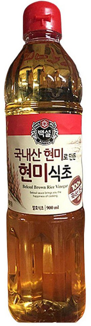 백설 현미식초 0.9L 업소용