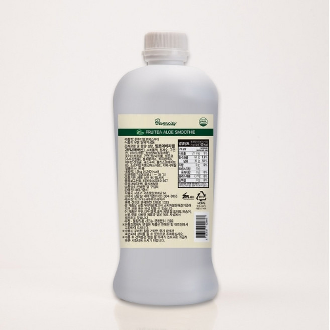 베버시티 후르티 알로에 스무디 농축액, 1개, 1.8L