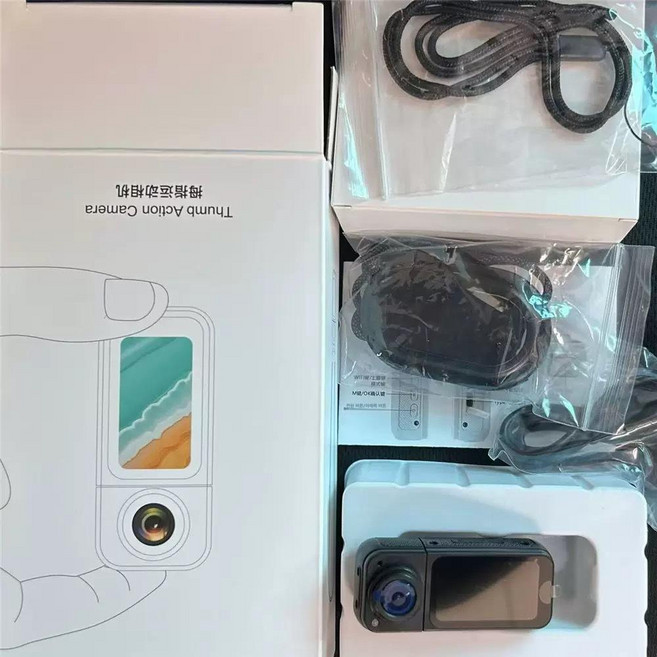 도리팝 바디캠 WIFI 지원 앱 연동 실시간 재생 넥밴드 캠코더 야외 스포츠 카메라, 1개, 블랙