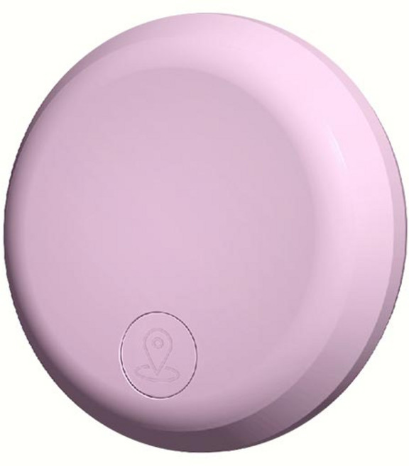 象祥鑫 GPS定位器 Find Tag 藍牙追蹤器 防丟器, 粉色【台灣芯片】+送皮套,蘋果專用版, 1個