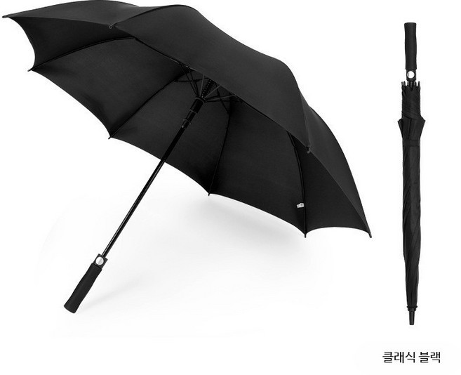 쭌스몰 튼튼한 장우산 대형 180 골프용 자동 이중구조 UV차단 경량, 1개, 8골 130 단층 블랙