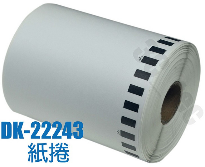 Brother 標籤帶 102mm 副廠 連續型 適用 QL-580N QL-700, 紙捲(DK-22243)