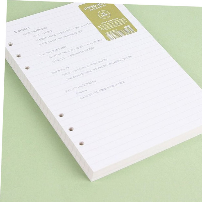 워너디스 A5 6공 점보 리필 7mm 라인 내지