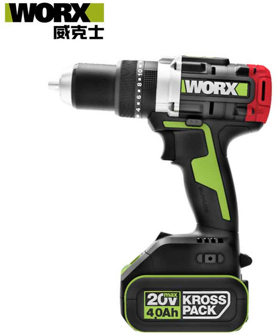 WORX 20V 無刷電鑽 衝擊鑽 WU377, 1箱