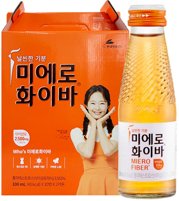 미에로화이바 100ml x 20병 + 선물케이스 증정, 20개