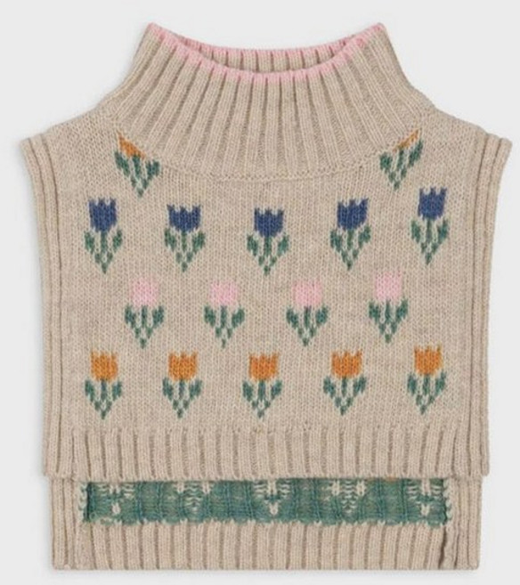 콩제슬래드 벨로우 니트 아기 넥워머 Tulipe 164825