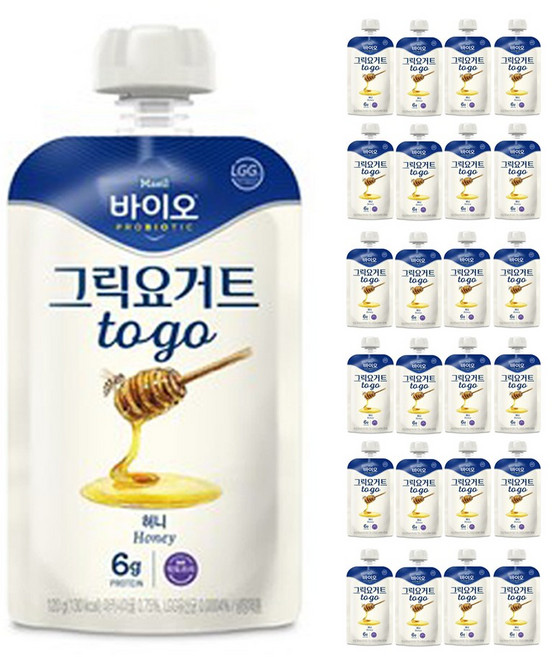 매일 바이오 그릭요거트 TO-GO 허니, 120g, 24개