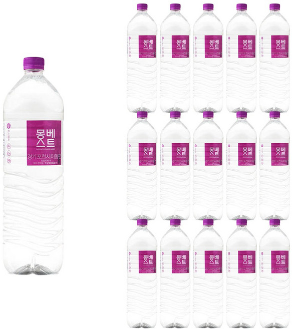몽베스트 생수, 2L, 24개
