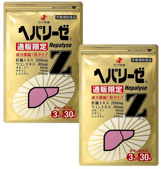 헤파리제Z 30포 2개세트 2개월분 숙취해소제, 2개