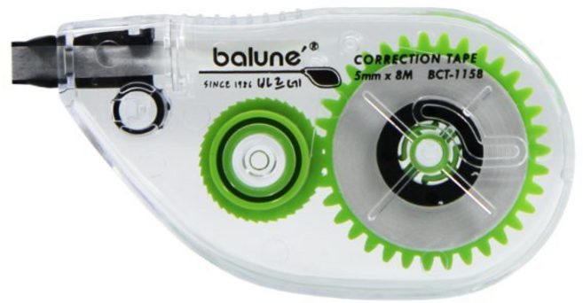인터탑 편리한 수정테이프 리필 지우개 화이트 바르네 BCT-1158 8m 당일발송, 바르네 수정테이프 본품 5개, 1세트