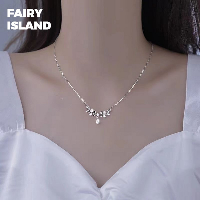 페어리 아일랜드 S999 순은 월계수 네크리스