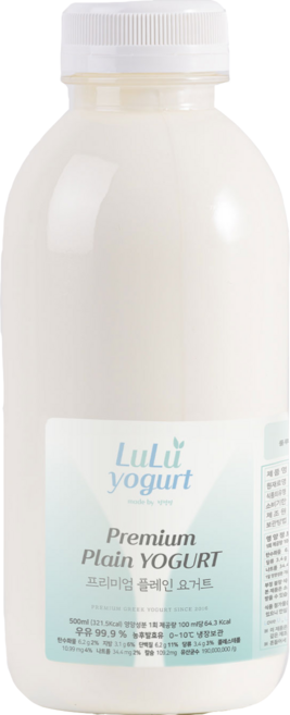 룰루 그릭요거트 만들기 산미없는 소프트한 대용량 플레인요거트 1L, 2개