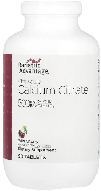 Bariatric Advantage 츄어블 구연산 칼슘 야생 체리 90정 Advantage (베리아트릭 어드밴티지), 90 개 - 쿠팡