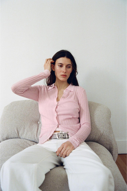 ZARA 자라 울 폴로 니트 가디건 2142/048 2142048