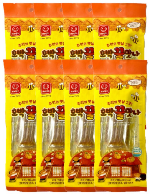 한진 호박꿀맛나 쫀디기 100g 묶음, 8개