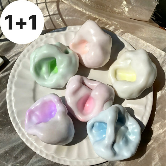 찹쌀떡 말랑이 스퀴시 스퀴지, 1개, 그린2개