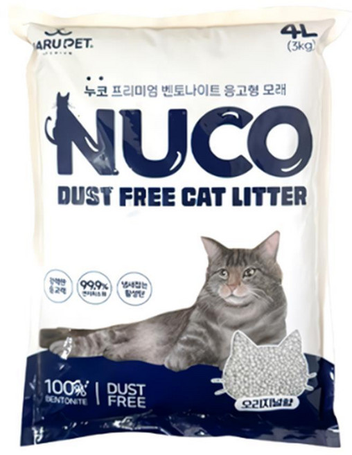 차차펫 마루펫 누코 프리미엄 벤토나이트 오리지널향 3kg