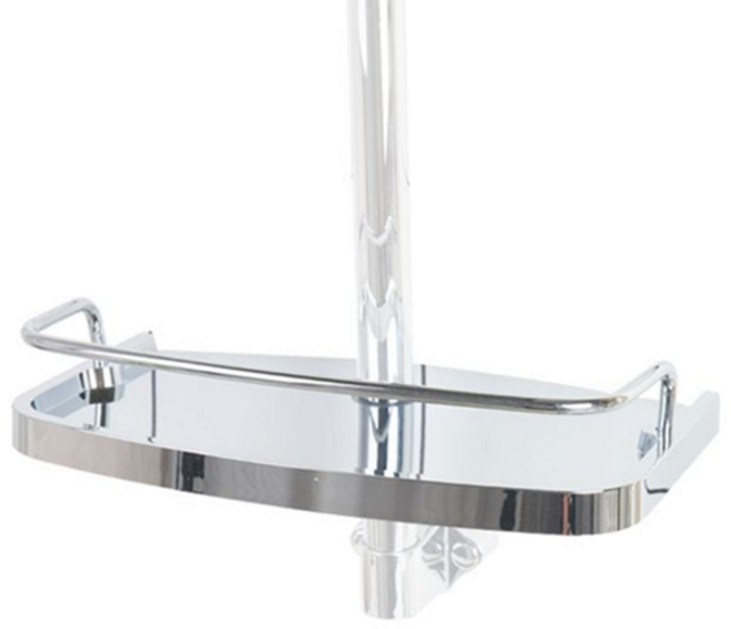 마힐스 샤워기 선반 수전 걸이 바스켓 욕실 수납 정리 바구니, 그레이, 1개