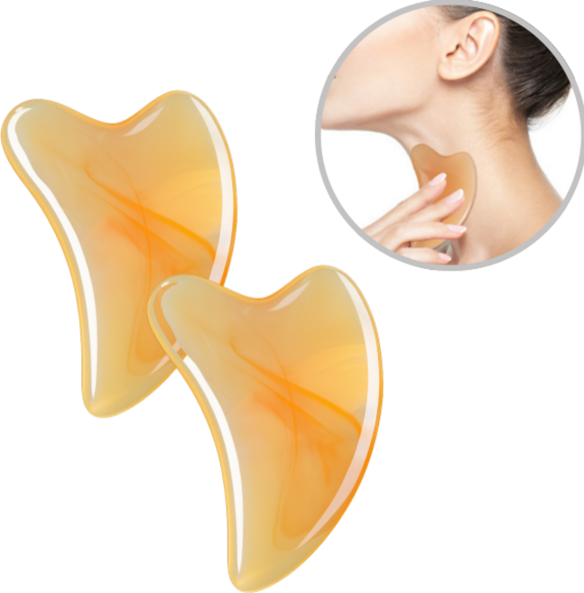 도나토르 옥괄사 마사지기 지압 괄사 하트형 2p, 2개