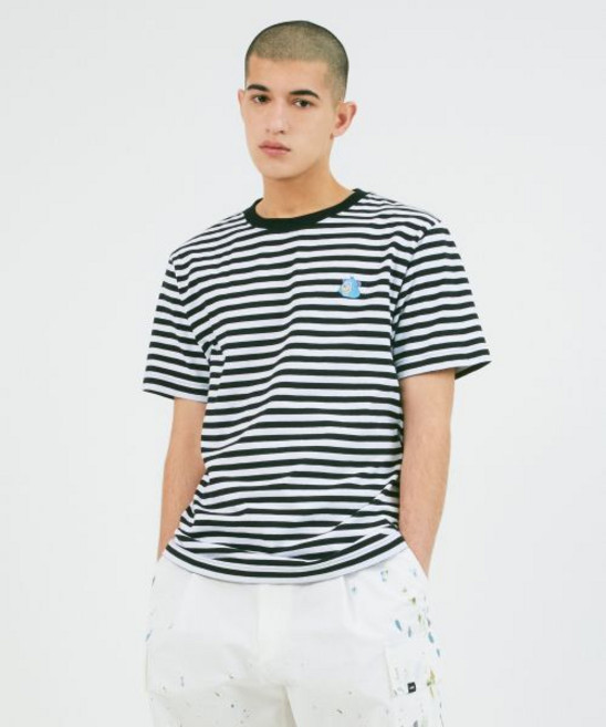 엘엠씨EMB BEAR STRIPE TEE black