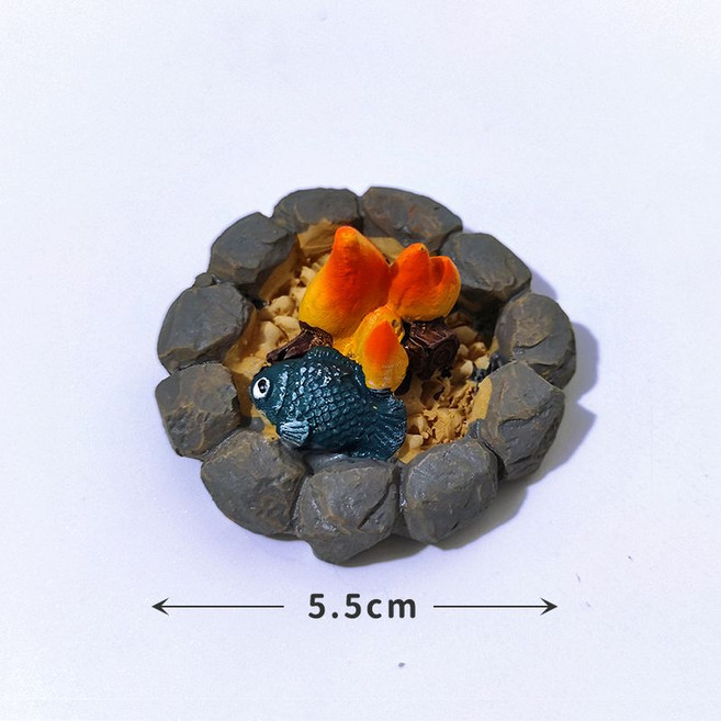 모형 모닥불 장작불 소품 장식품 인테리어소품 데코용품 2개세트, 5.5cm 모닥불