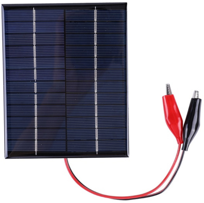 정원태양광 태양충전기배터리 접이식태양광패널 방수 태양 전지 패널 5W 12V 야외 DIY 충전기 Polysilicon 에폭시 136x110MM 912V 배터리 충전 도구, Solar Panel