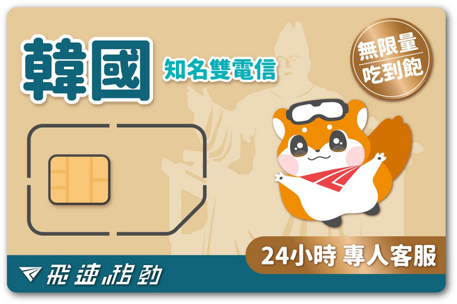 飛速移動 韓國網卡 5G/4G高速 隨插即用 釜山/濟州島/首爾適用 韓國SIM卡, 1個, 3天, B【雙電信 LG/SKT】1GB/天