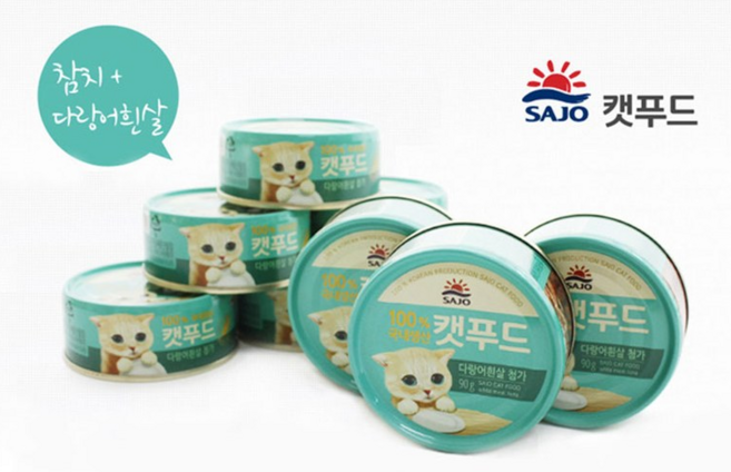 사조 동아원 고양이 간식 캔 90g 참치, 다랑어흰살, 28개