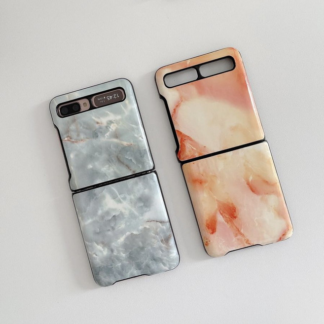 루스톤 갤럭시 Z플립2 1 5G 4G 공용 대리석 패턴 제트플립2 지플립1 핸드폰케이스