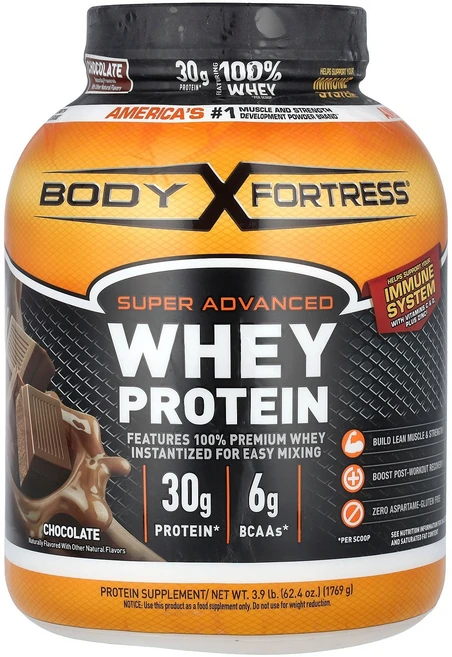 바디 포트레스 Body Fortress 슈퍼 어드밴스드 유청 단백질 초콜릿 1 769g3.9lb123676원산지:기타, 1769 g, 1개 - 쿠팡